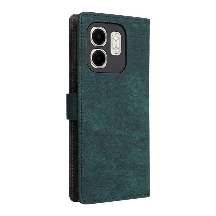 For Infinix Smart 9 4G X6532 / Hot 50i 4G X6531 Wallet Case RFID Blocking PU Leather Cover Stand View - Green