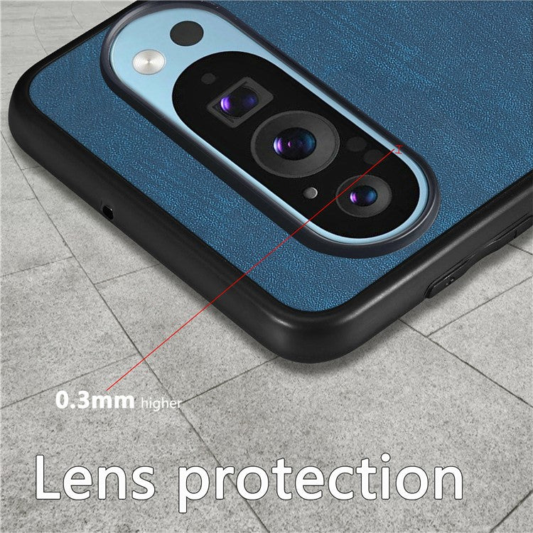 For Google Pixel 9 / Pixel 9 Pro Case Retro Leather + TPU Shockproof Protective Phone Cover - Black