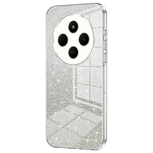 For Xiaomi Poco C75 4G / Redmi 14R 5G / 14C 4G Case Electroplating Gradient Glitter TPU Phone Cover - Transparent