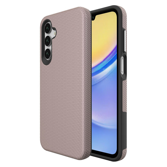 For Samsung Galaxy A16 5G / A16 4G Case TPU+PC Four Corner Anti-Drop Phone Cover - Rose Gold