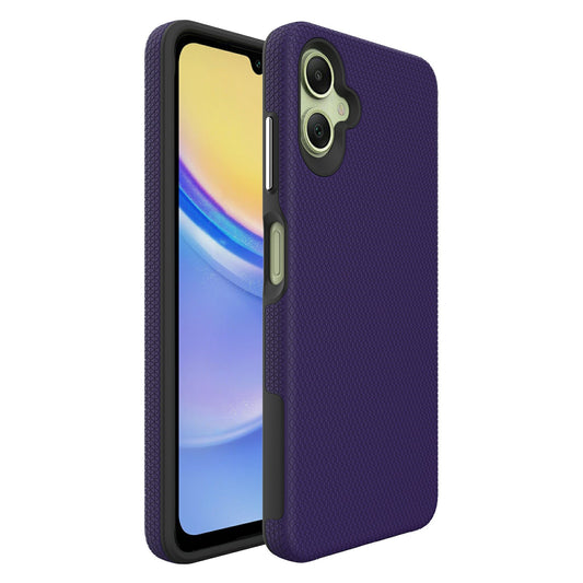 For Samsung Galaxy A06 Case TPU+PC Four Corner Anti-Drop Phone Cover - Dark Purple