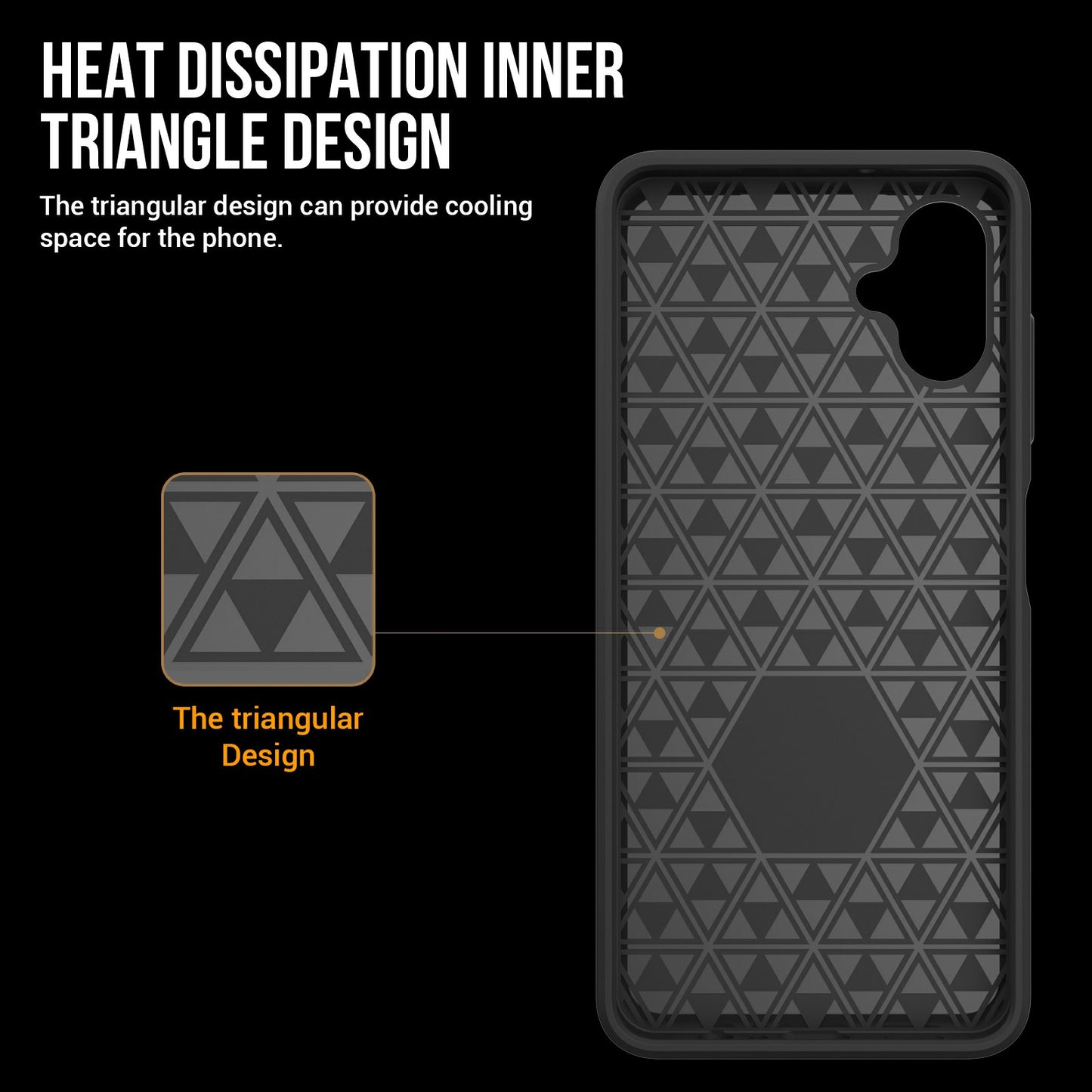 For Samsung Galaxy A06 Case TPU+PC Four Corner Anti-Drop Phone Cover - Dark Purple