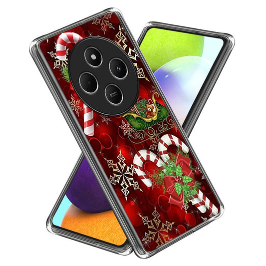 For Xiaomi Poco C75 4G / Redmi 14R 5G / 14C 4G Case Christmas Pattern Printing Soft TPU Phone Cover - Style A