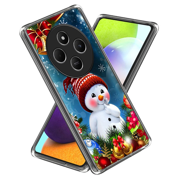 For Xiaomi Poco C75 4G / Redmi 14R 5G / 14C 4G Case Christmas Pattern Printing Soft TPU Phone Cover - Style E