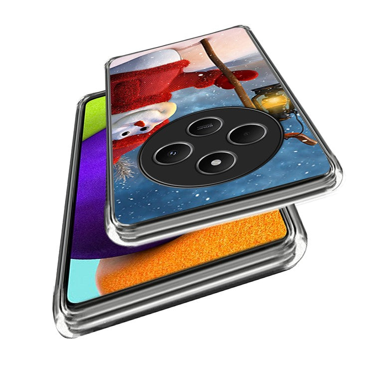 For Xiaomi Poco C75 4G / Redmi 14R 5G / 14C 4G Case Christmas Pattern Printing Soft TPU Phone Cover - Style H