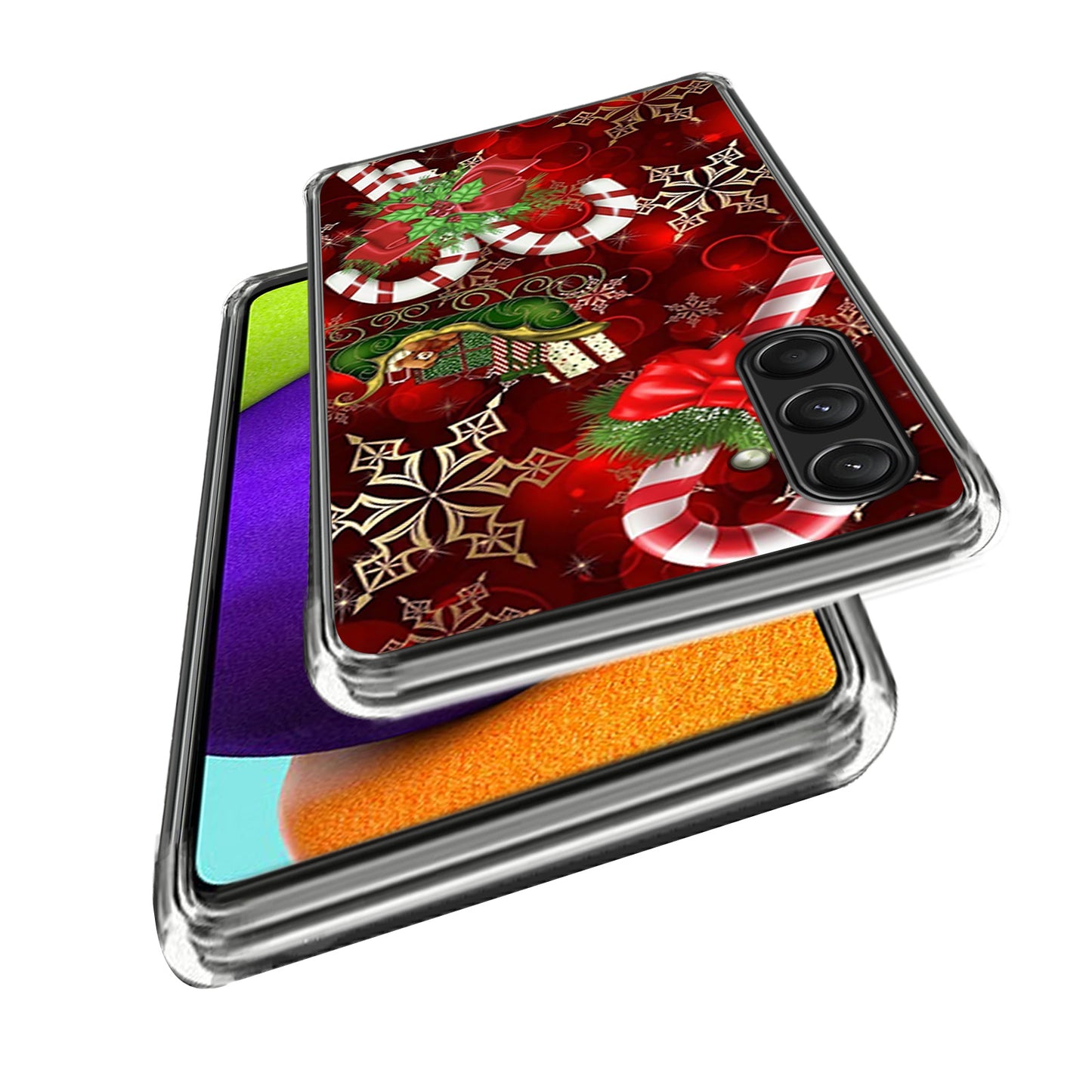 For Samsung Galaxy A16 5G / A16 4G Case Christmas Pattern Printing Soft TPU Phone Cover - Style A