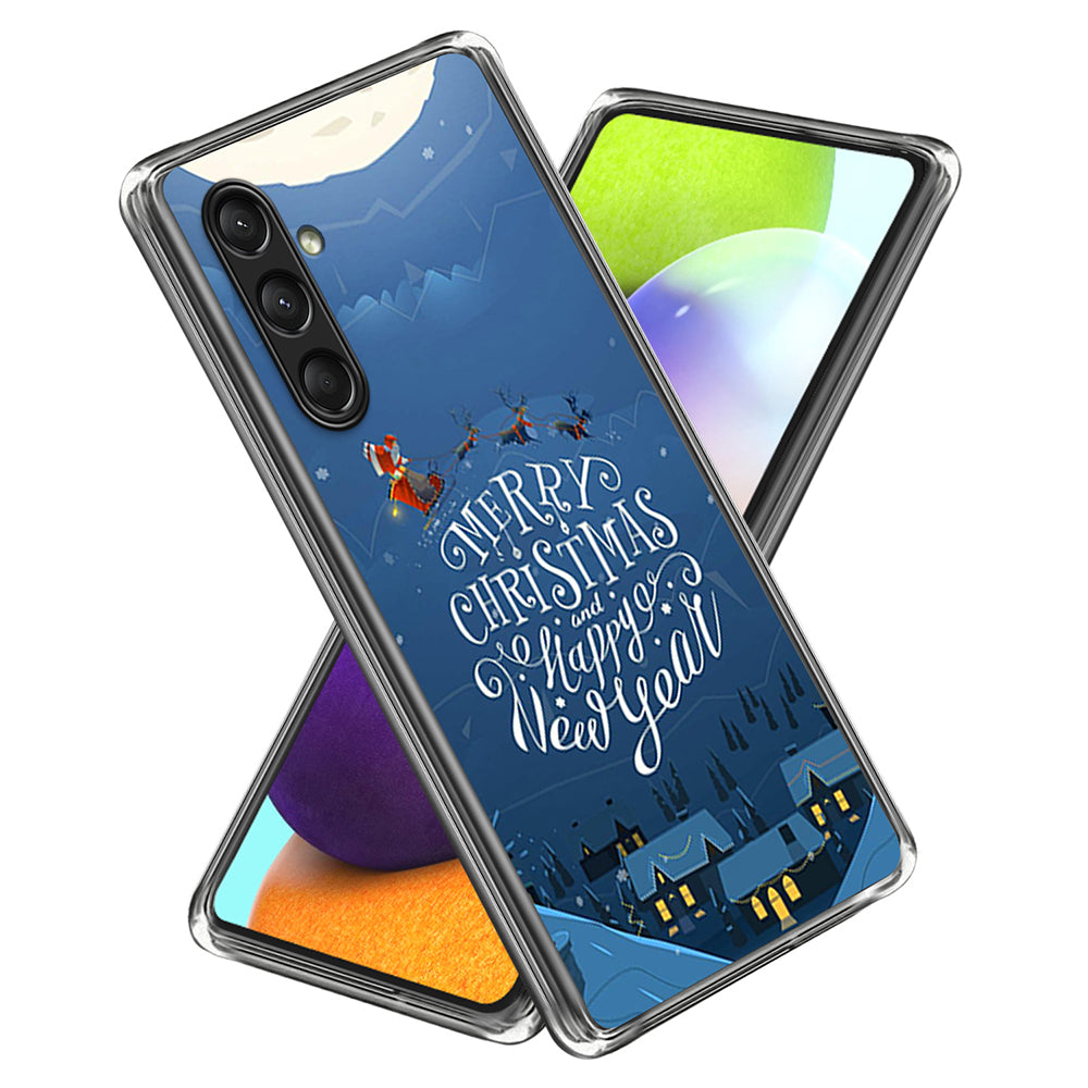 For Samsung Galaxy A16 5G / A16 4G Case Christmas Pattern Printing Soft TPU Phone Cover - Style B