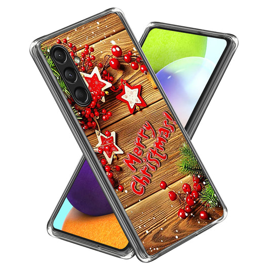 For Samsung Galaxy A16 5G / A16 4G Case Christmas Pattern Printing Soft TPU Phone Cover - Style C
