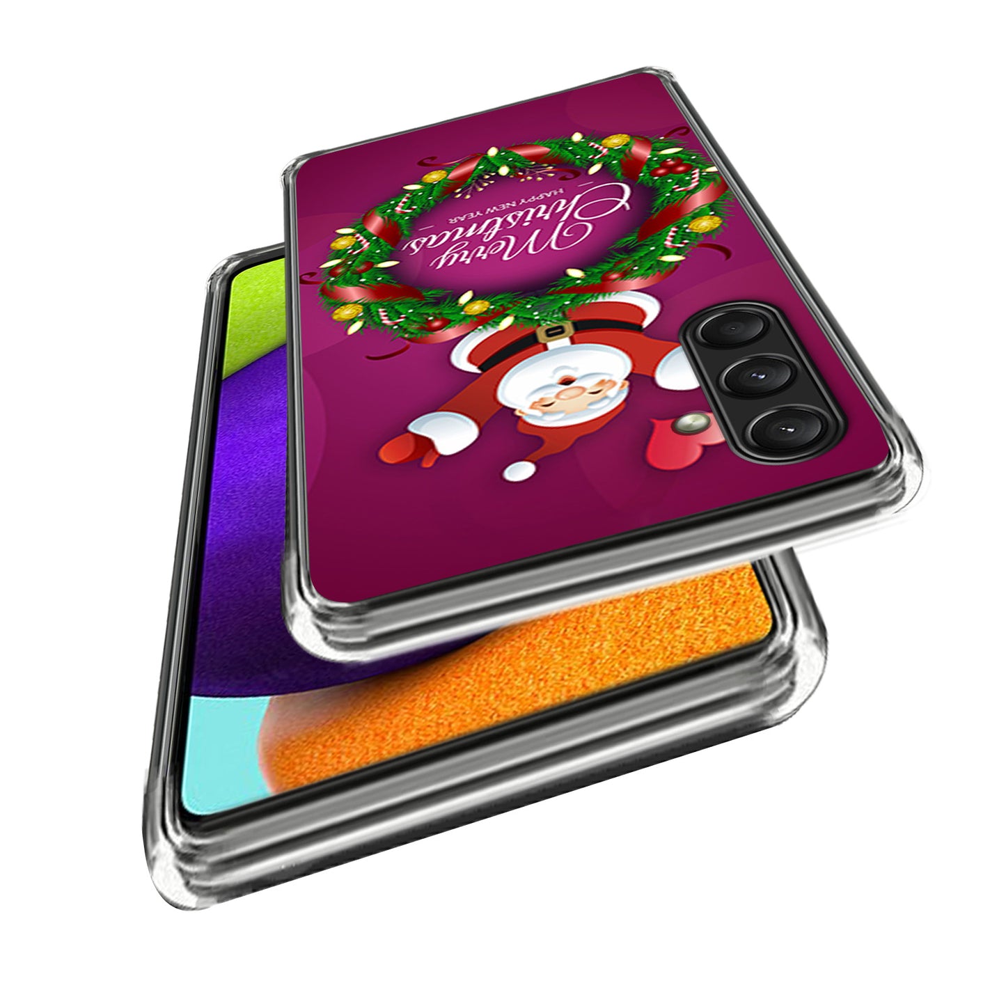 For Samsung Galaxy A16 5G / A16 4G Case Christmas Pattern Printing Soft TPU Phone Cover - Style D