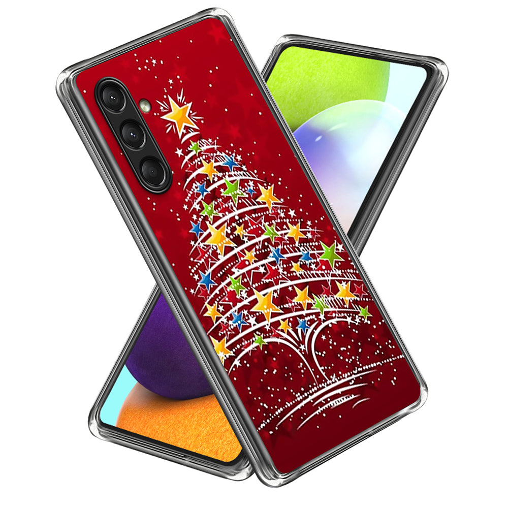 For Samsung Galaxy A16 5G / A16 4G Case Christmas Pattern Printing Soft TPU Phone Cover - Style F