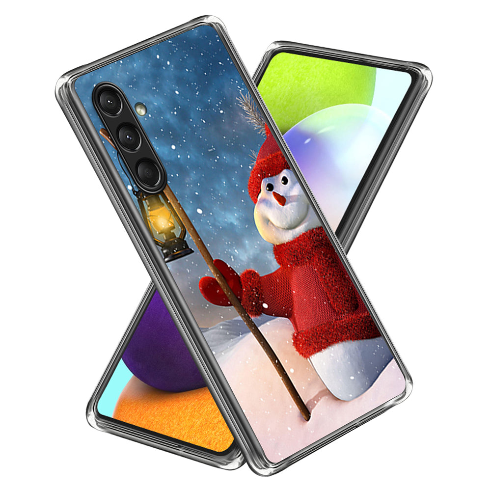 For Samsung Galaxy A16 5G / A16 4G Case Christmas Pattern Printing Soft TPU Phone Cover - Style G