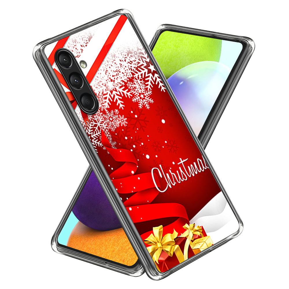 For Samsung Galaxy A16 5G / A16 4G Case Christmas Pattern Printing Soft TPU Phone Cover - Style K