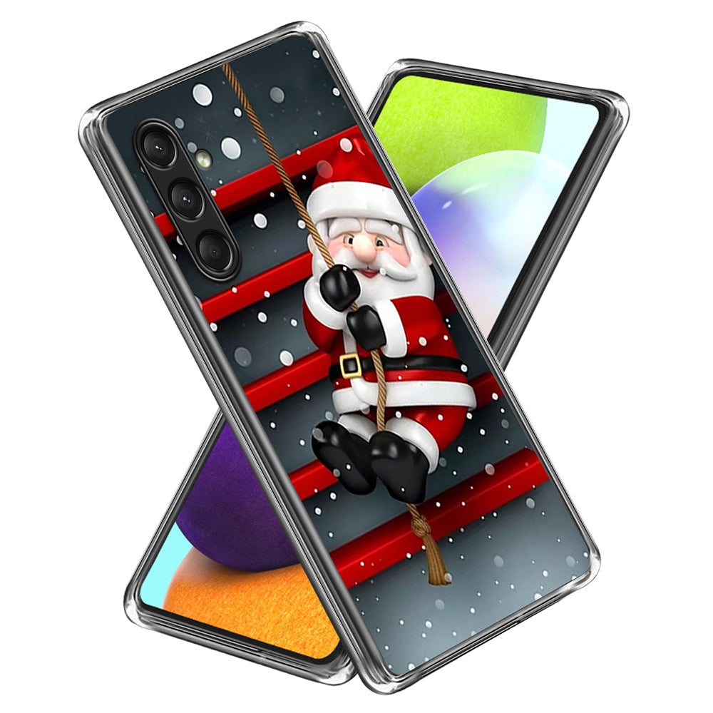 For Samsung Galaxy A16 5G / A16 4G Case Christmas Pattern Printing Soft TPU Phone Cover - Style L