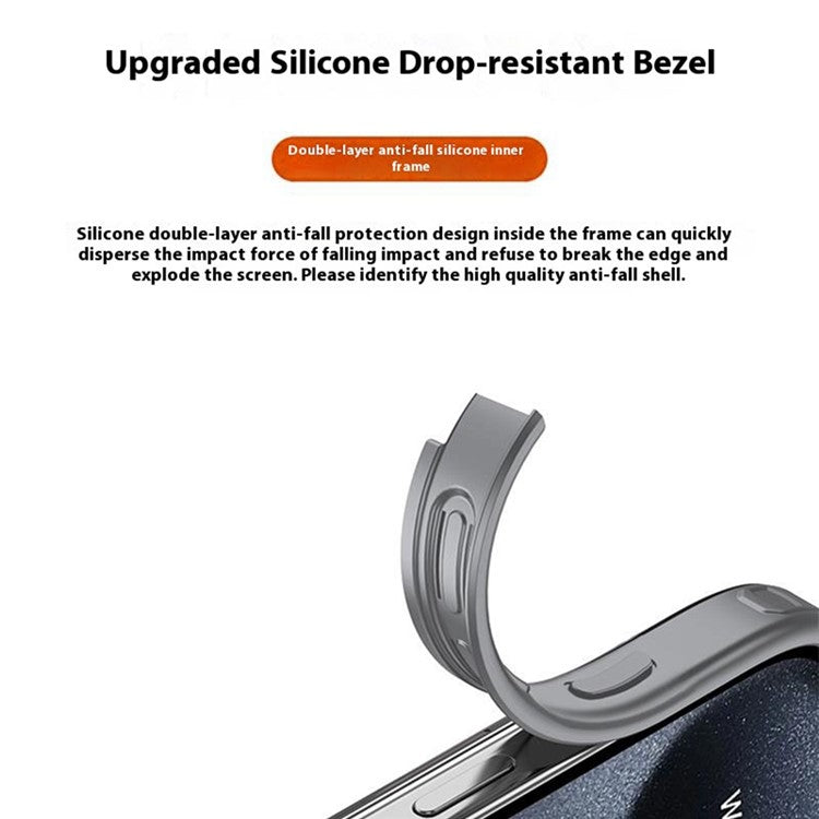For iPhone 16 Plus Case Compatible with MagSafe Scratch-Resistant  PC+TPU Phone Cover - Transparent