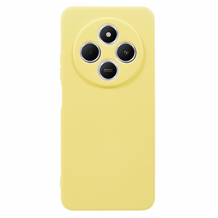 For Xiaomi Poco C75 4G / Redmi 14R 5G / 14C 4G Case Arc Edge 2.0mm TPU Protective Phone Cover - Yellow