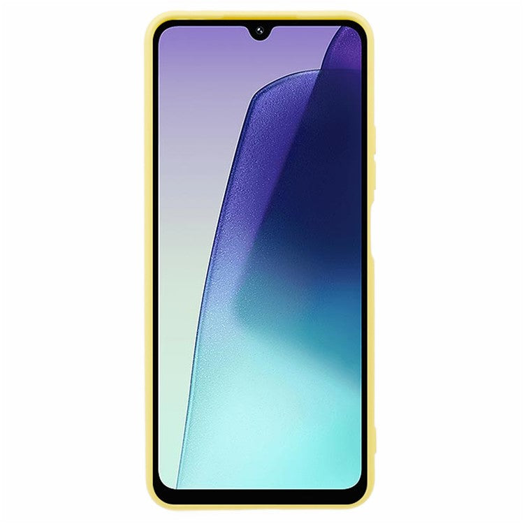 For Xiaomi Poco C75 4G / Redmi 14R 5G / 14C 4G Case Arc Edge 2.0mm TPU Protective Phone Cover - Yellow