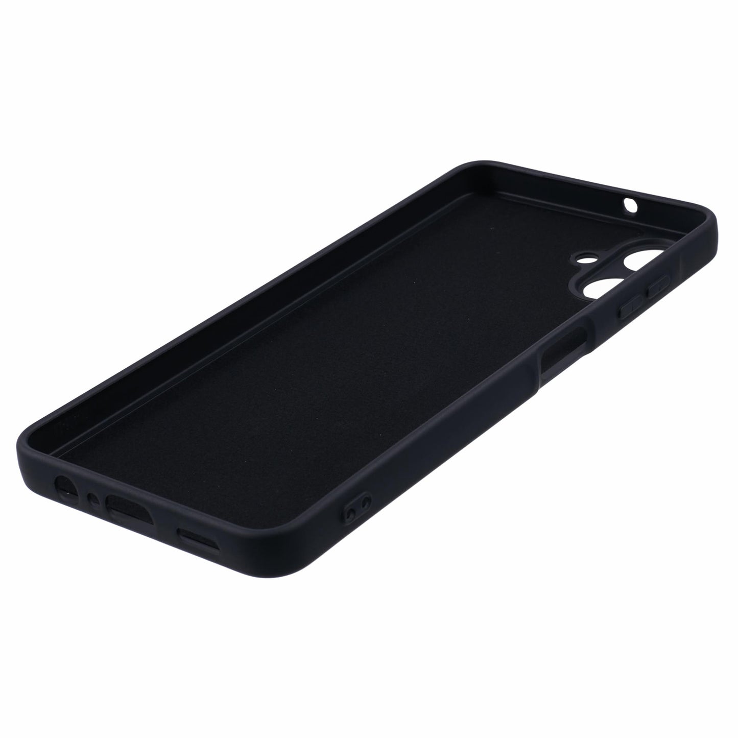 For Samsung Galaxy A06 Case Arc Edge 2.0mm TPU Protective Phone Cover - Black