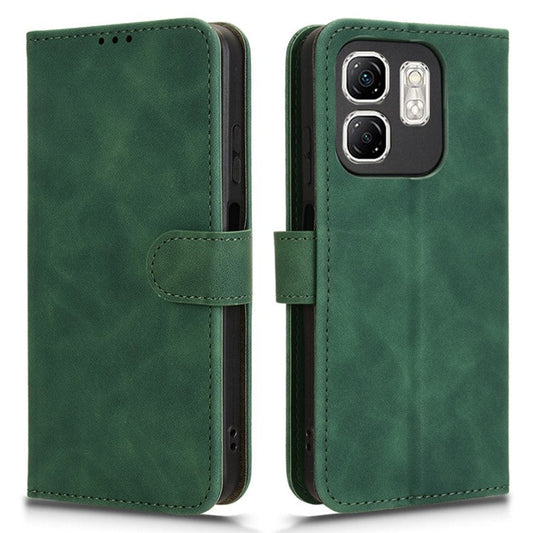 For Infinix Smart 9 4G  /  Hot 50i 4G Leather Case Skin-Feel Anti-Drop Wallet Flip Phone Cover - Green