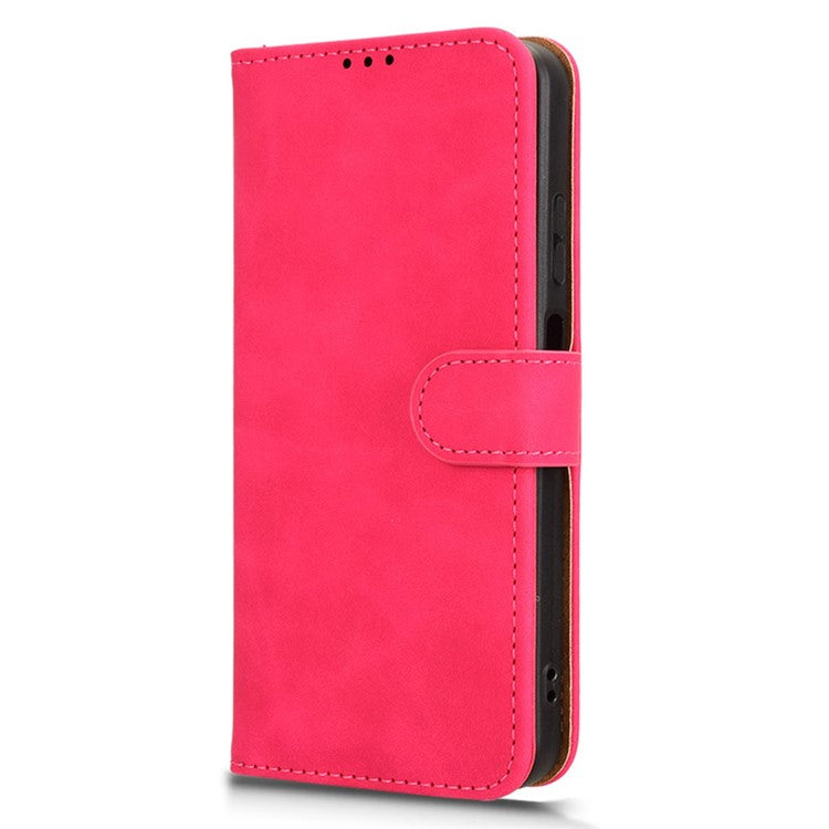 For Infinix Smart 9 4G  /  Hot 50i 4G Leather Case Skin-Feel Anti-Drop Wallet Flip Phone Cover - Rose
