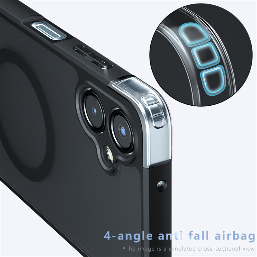 For Samsung Galaxy A06 Case Compatible with MagSafe TPU+PC Matte Phone Cover