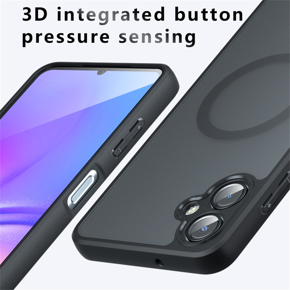 For Samsung Galaxy A06 Case Compatible with MagSafe TPU+PC Matte Phone Cover