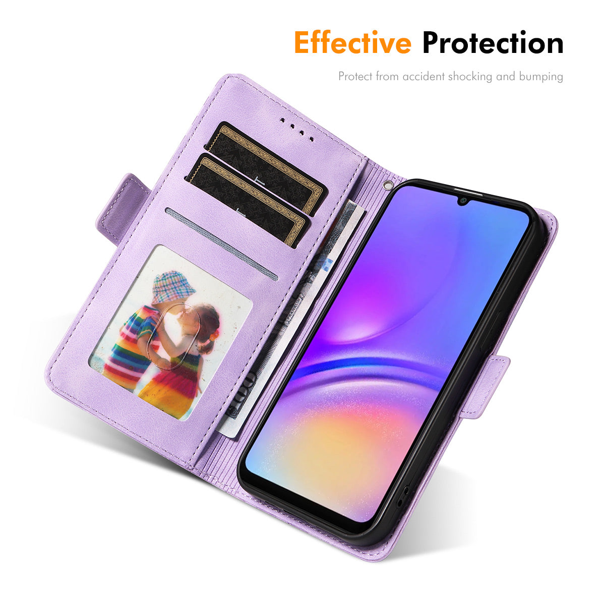 For Samsung Galaxy A06 ENKAY Starry Sky Pattern PU Leather Case Wallet Shockproof Phone Cover with Screen Film - Brown