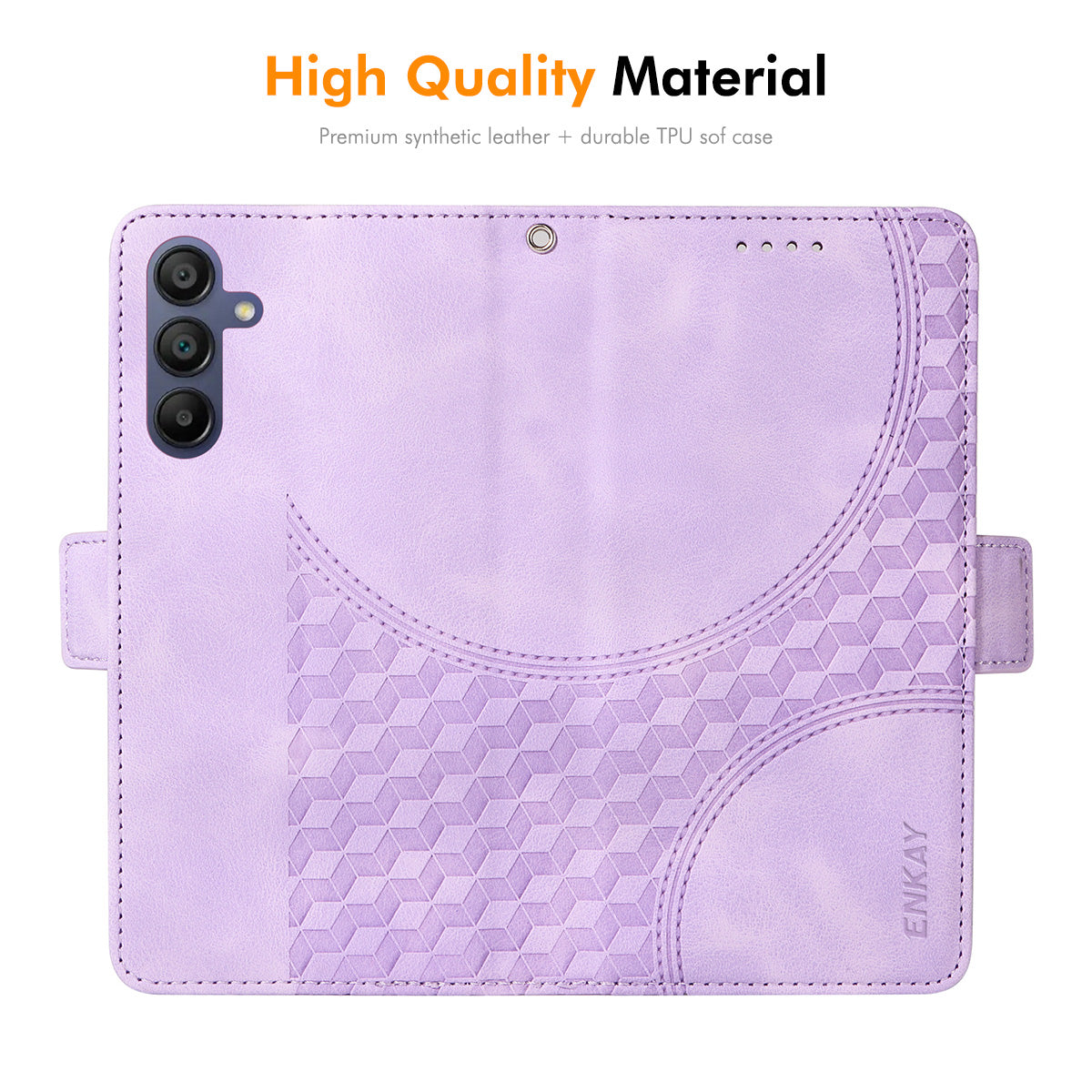 For Samsung Galaxy A16 5G / A16 4G ENKAY Starry Sky Pattern PU Leather Case Wallet Shockproof Phone Cover with Screen Film - Brown