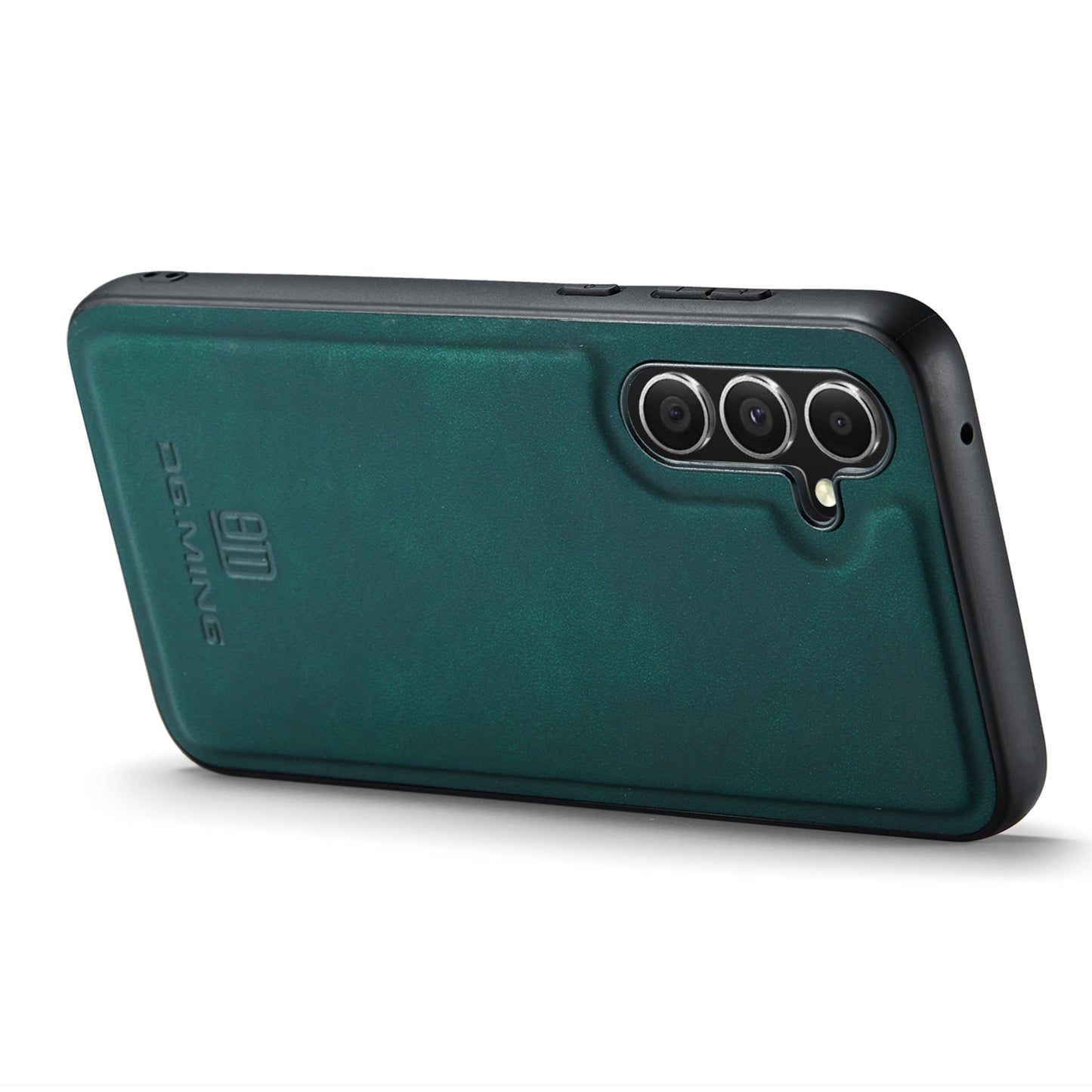 DG.MING For Samsung Galaxy A16 5G / A16 4G Case PU Leather Covered PC+TPU Hybrid Phone Shell - Green