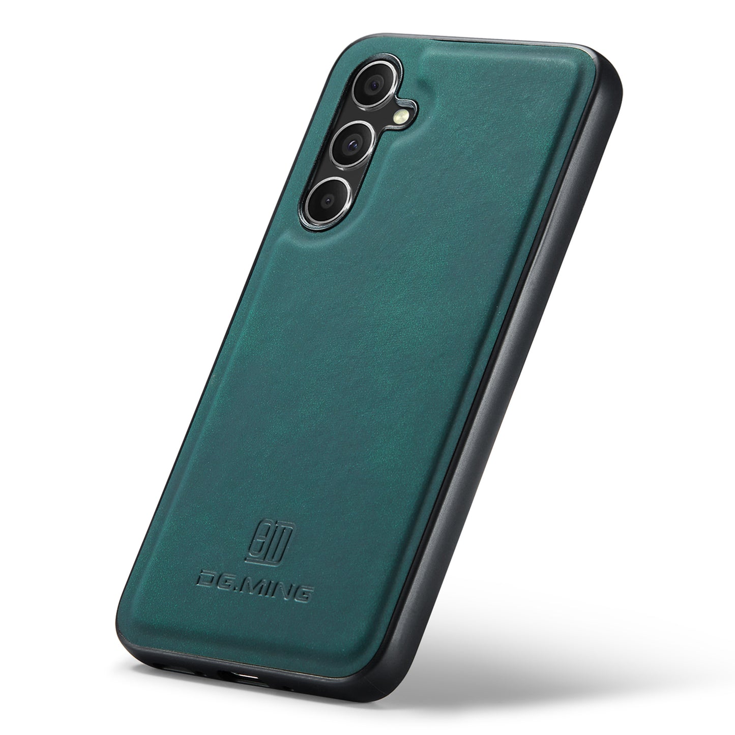 DG.MING For Samsung Galaxy A16 5G / A16 4G Case PU Leather Covered PC+TPU Hybrid Phone Shell - Green