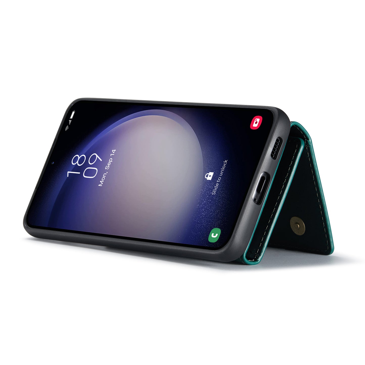 DG.MING M1 Series for Samsung Galaxy A16 5G / A16 4G Case Kickstand PU Phone Cover with Detachable Wallet - Green