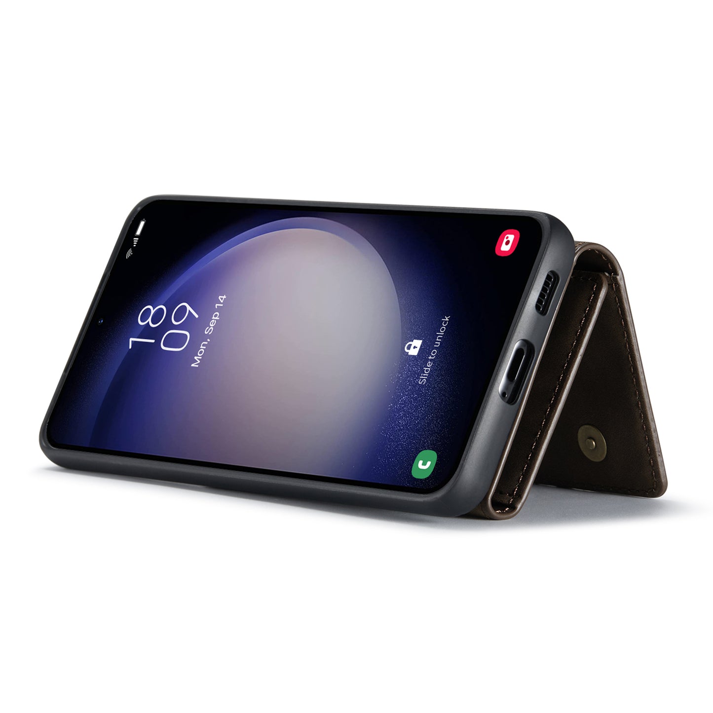 DG.MING M1 Series for Samsung Galaxy A16 5G / A16 4G Case Kickstand PU Phone Cover with Detachable Wallet - Coffee