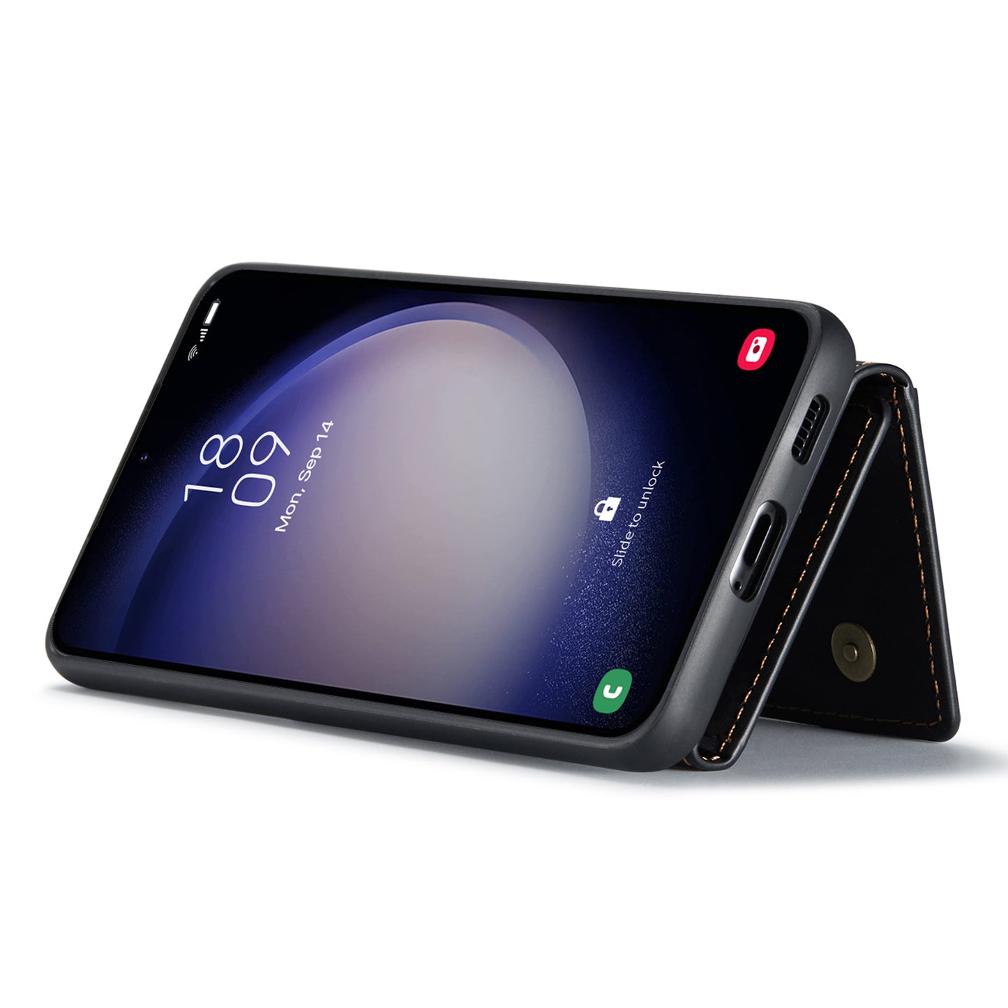 DG.MING M2 Series for Samsung Galaxy A16 5G / A16 4G Case PU+PC+TPU Phone Cover Detachable Wallet - Black