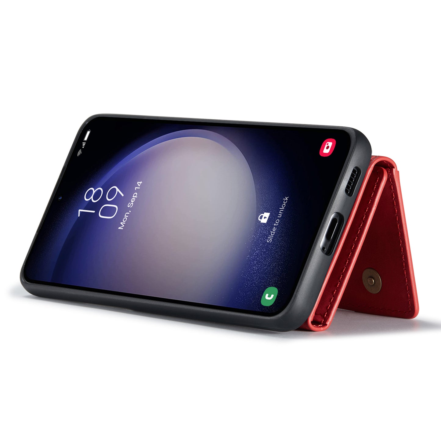 DG.MING M2 Series for Samsung Galaxy A16 5G / A16 4G Case PU+PC+TPU Phone Cover Detachable Wallet - Red