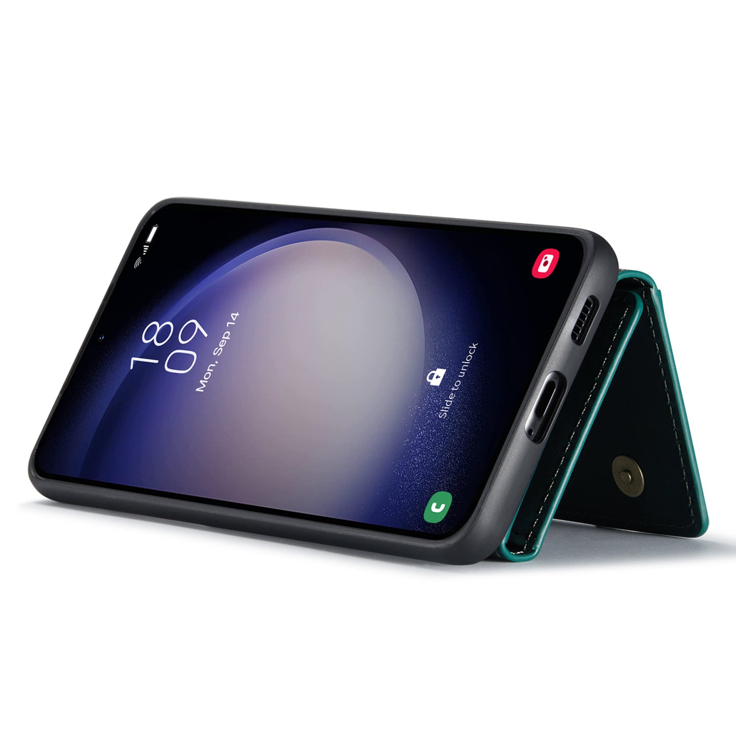 DG.MING M2 Series for Samsung Galaxy A16 5G / A16 4G Case PU+PC+TPU Phone Cover Detachable Wallet - Green