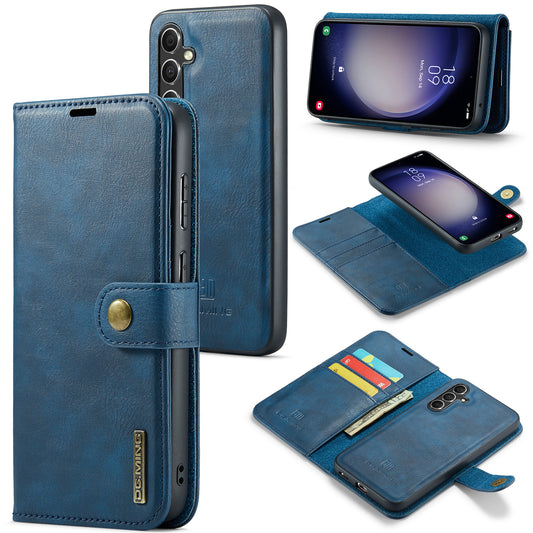 DG.MING for Samsung Galaxy A16 5G / A16 4G Case Detachable Split Leather Phone Cover - Blue