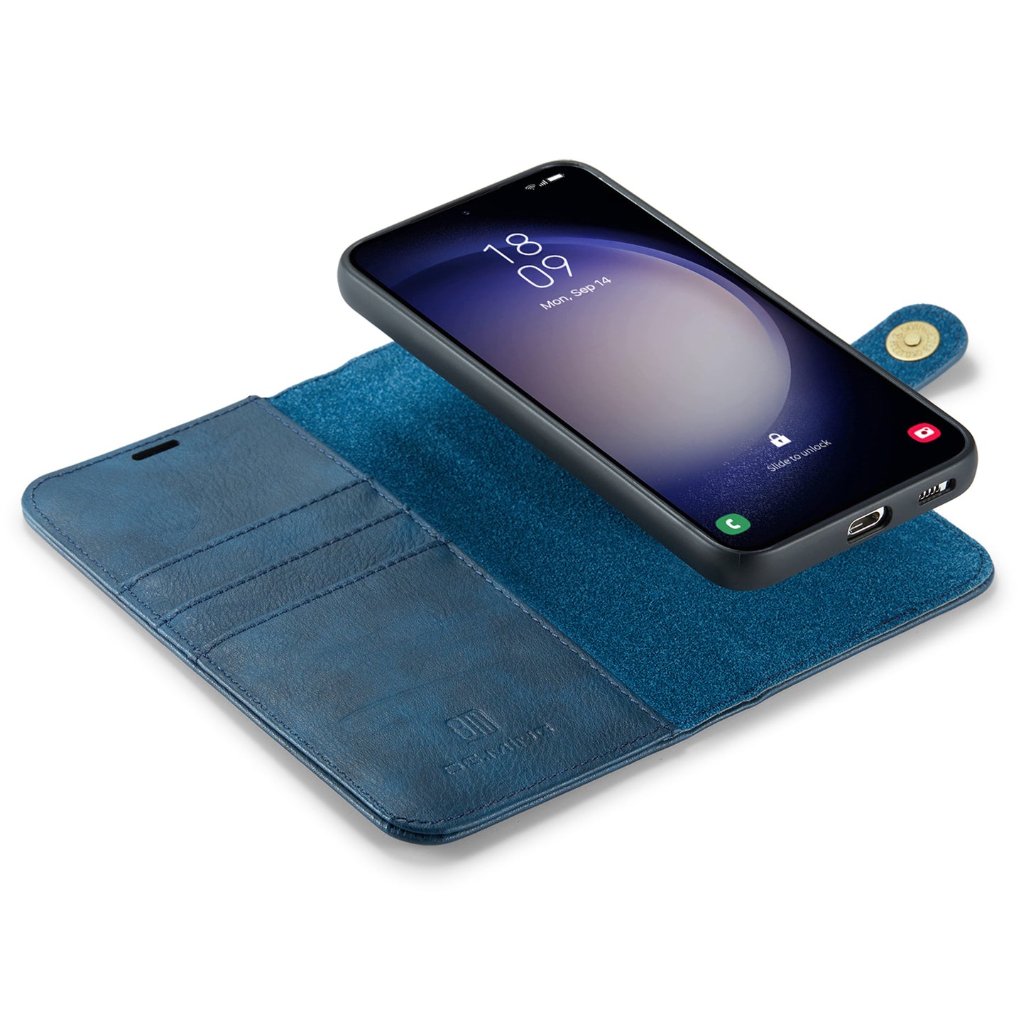 DG.MING for Samsung Galaxy A16 5G / A16 4G Case Detachable Split Leather Phone Cover - Blue