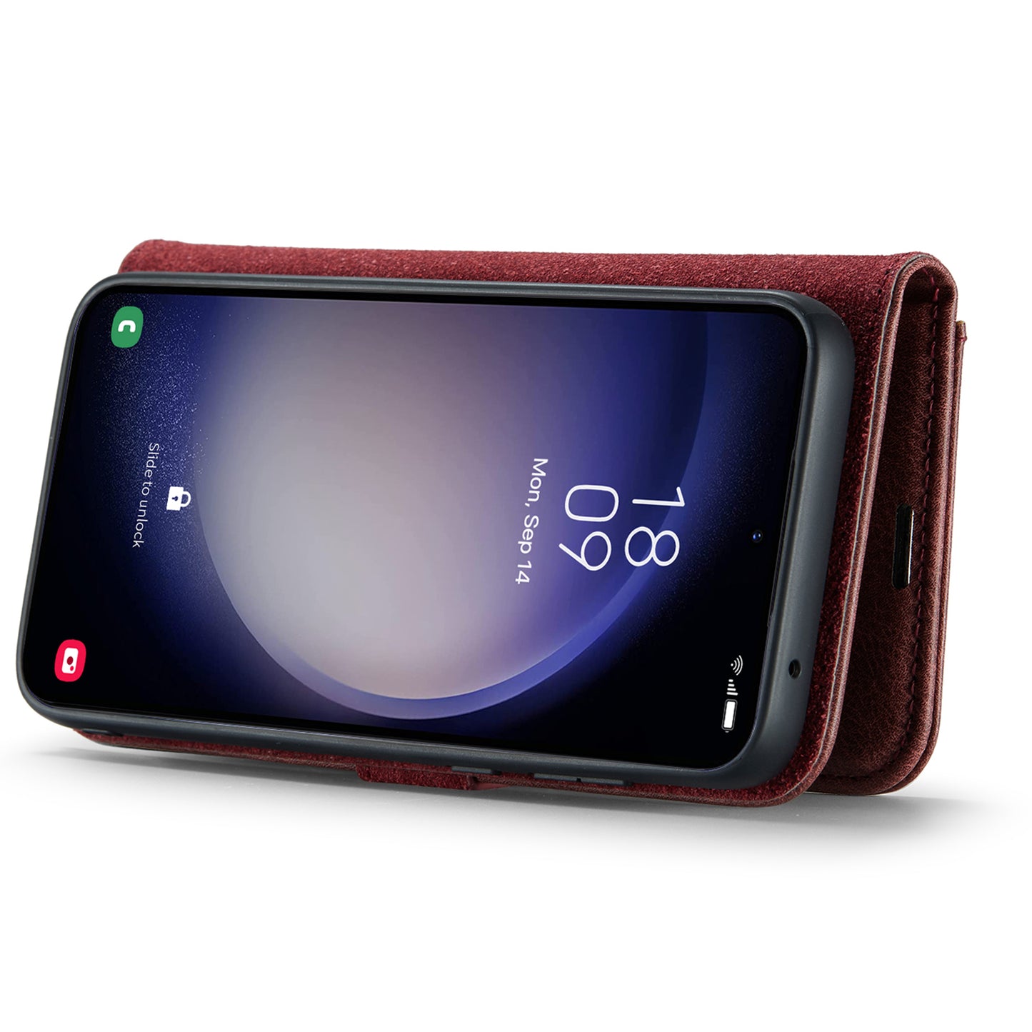 DG.MING for Samsung Galaxy A16 5G / A16 4G Case Detachable Split Leather Phone Cover - Red