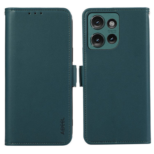 ABEEL For Motorola Edge 50 Neo 5G / Moto S50 5G / Thinkphone 25 5G Case Leather Phone Cover with RFID Blocking Wallet - Green