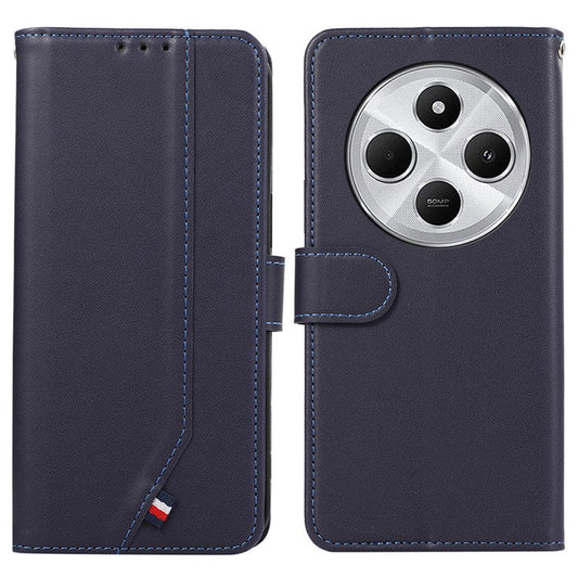 For Xiaomi Poco C75 4G / Redmi 14R 5G / 14C 4G Case RFID Blocking Flip Leather Phone Cover - Blue