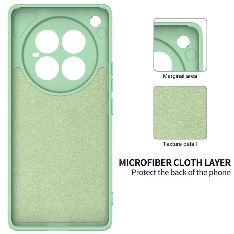 For Infinix Zero 40 4G Case Liquid Silicone Anti-Scratch Phone Cover with Hand Strap - Green