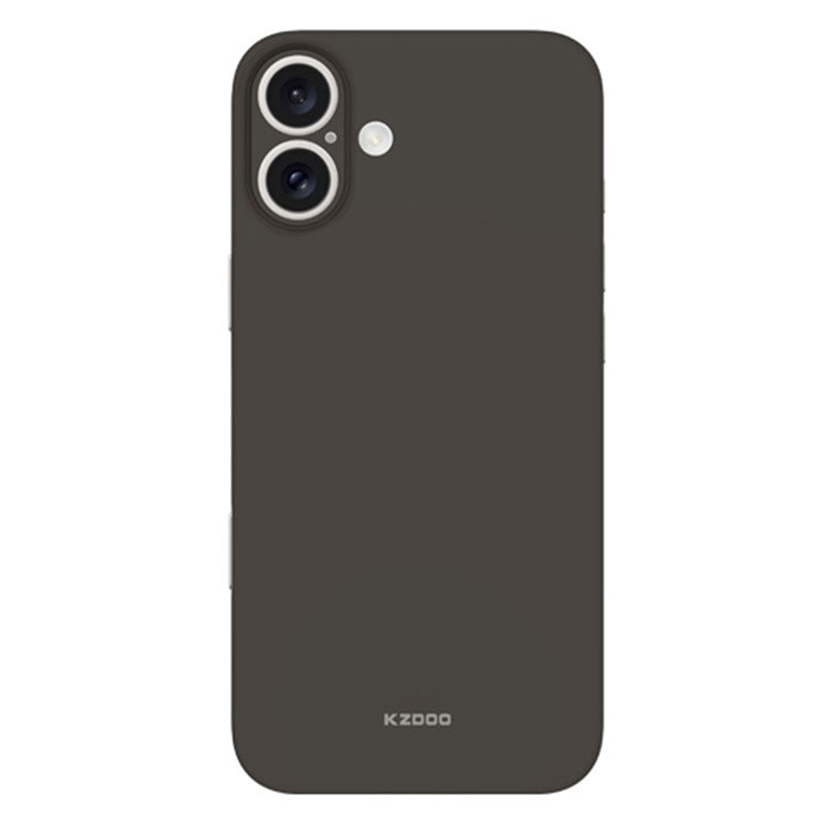 KZDOO Air Skin Series for iPhone 16 Plus Case Frosted Back Ultra Thin PP Phone Cover - Grey