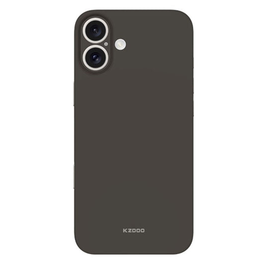 KZDOO Air Skin Series for iPhone 16 Plus Case Frosted Back Ultra Thin PP Phone Cover - Grey
