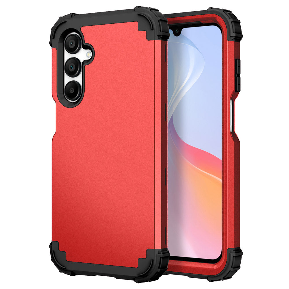 L-Style For Samsung Galaxy A16 5G / A16 4G Case Shockproof PC + TPU Phone Back Cover - Red