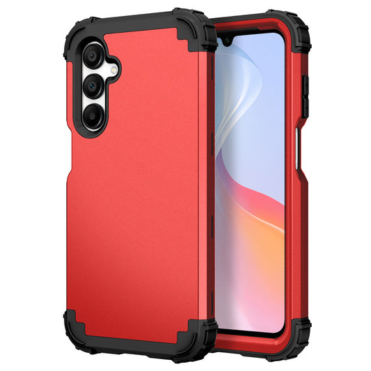 L-Style For Samsung Galaxy A16 5G / A16 4G Case Shockproof PC + TPU Phone Back Cover - Red