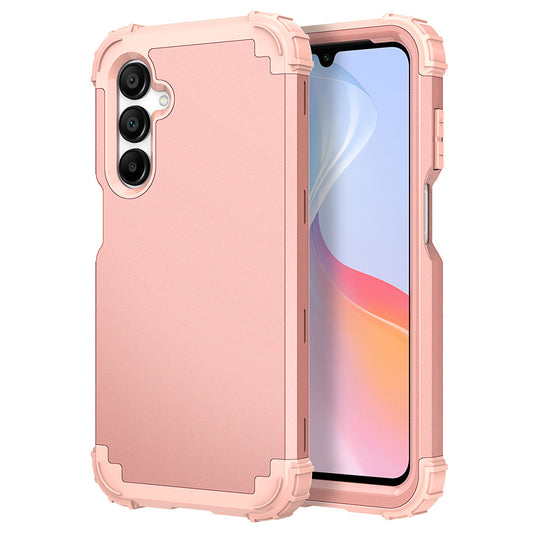 L-Style For Samsung Galaxy A16 5G / A16 4G Case Shockproof PC + TPU Phone Back Cover - Pink