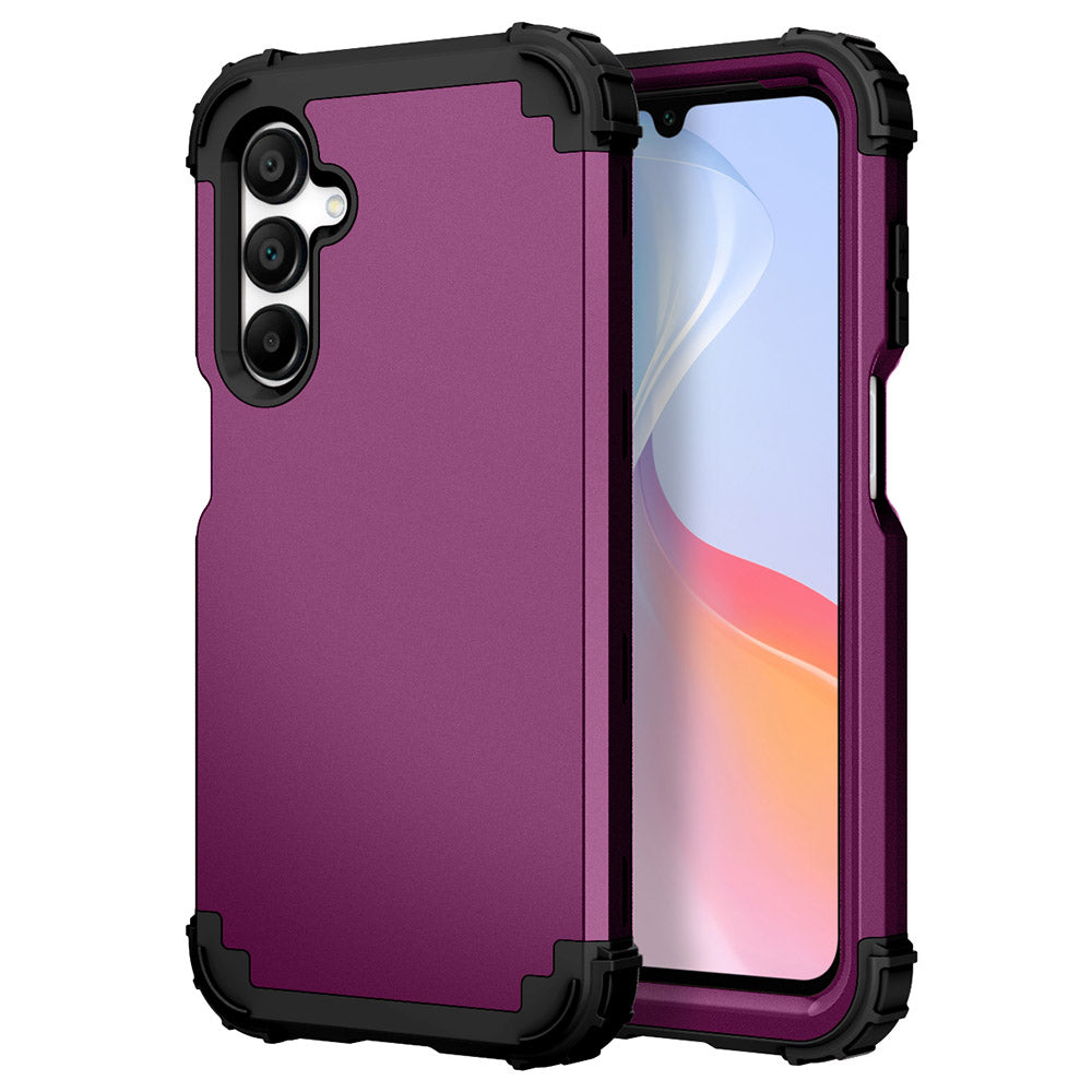 L-Style For Samsung Galaxy A16 5G / A16 4G Case Shockproof PC + TPU Phone Back Cover - Purple