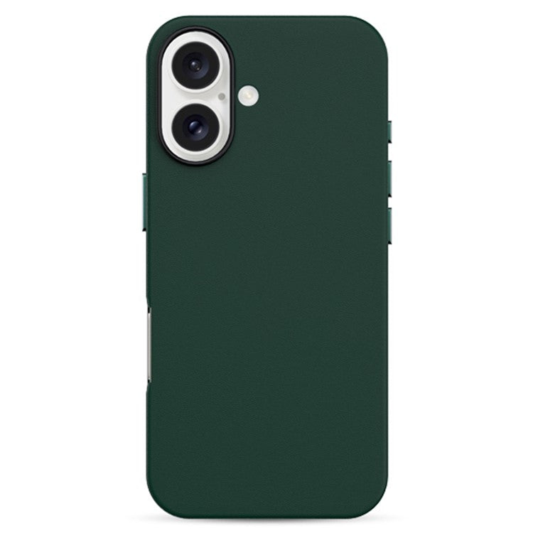 KZDOO For iPhone 16 Plus Case Compatible with MagSafe PU+PC Shockproof Phone Cover - Green