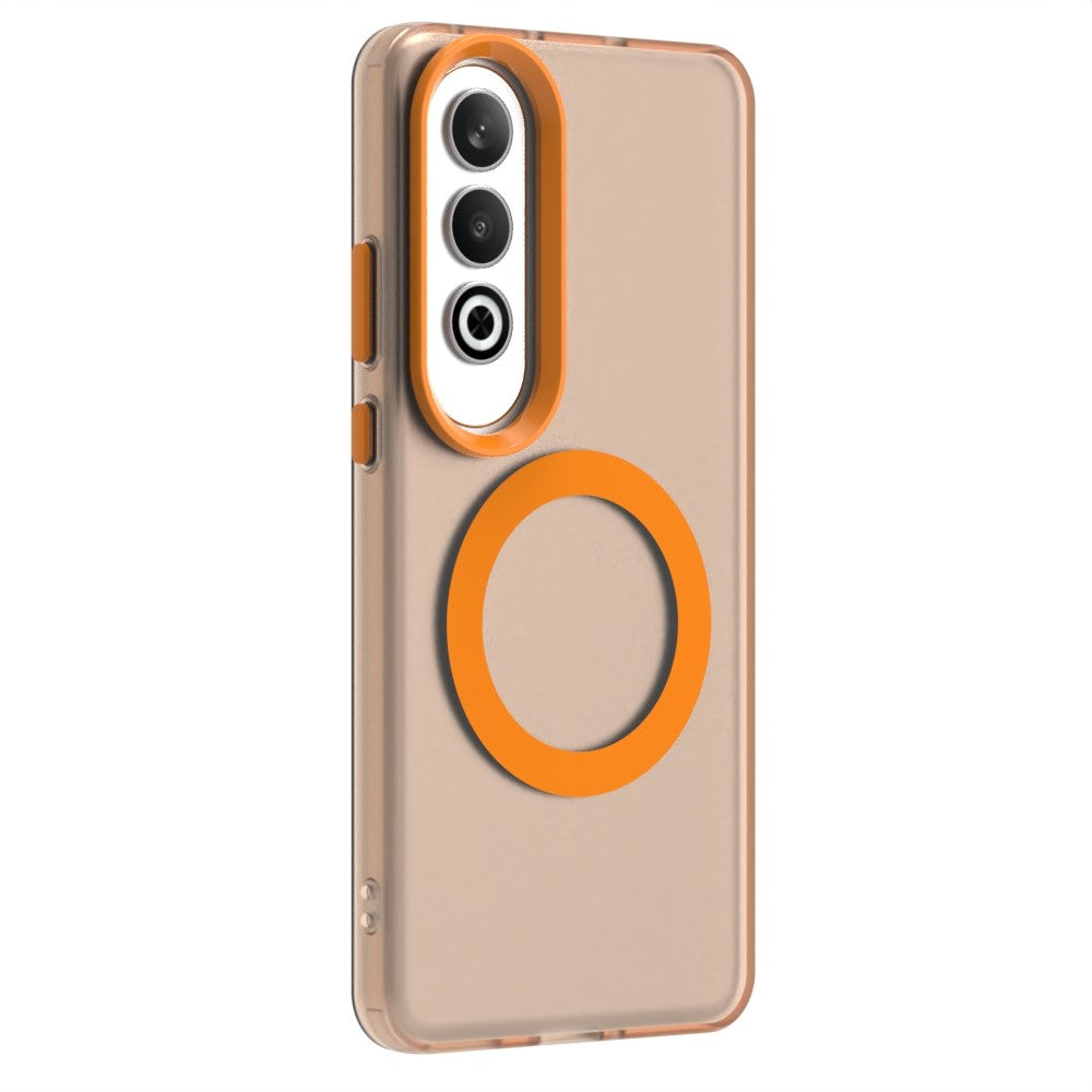 Candy Series For Oppo K12 / OnePlus Nord CE4 5G Case Compatible with MagSafe PC+TPU+PET Anti-Drop Phone Cover - Orange