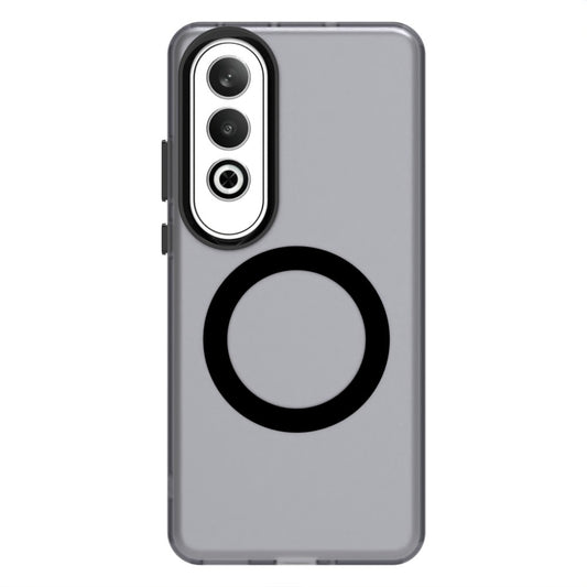 Candy Series For Oppo K12 / OnePlus Nord CE4 5G Case Compatible with MagSafe PC+TPU+PET Anti-Drop Phone Cover - Black