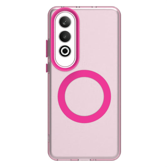 Candy Series For Oppo K12 / OnePlus Nord CE4 5G Case Compatible with MagSafe PC+TPU+PET Anti-Drop Phone Cover - Red